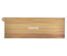 Expressly Hubert Butcher Block Repositionable Airpot Wrap With "Coffee" Imprint - 9"H