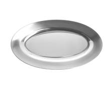 Expressly Hubert Oval Stainless Steel Serving Tray - 8"L x 5"W