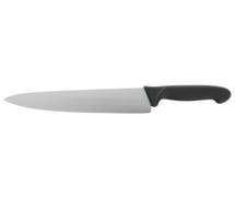 HUBERT Stainless Steel Cook's Knife with Black Polypropylene Handle - 10"L Blade