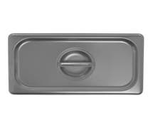 Hubert 1/3 Size 22 Gauge Stainless Steel Solid Flat Steam Table Pan Cover