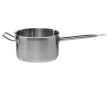 Hubert 7 1/2 qt Stainless Steel Sauce Pan with Helper Handle - 9 1/2"Dia x 6 3/10"H