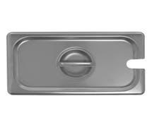 HUBERT 1/3 Size 22 Gauge Stainless Steel Slotted Flat Steam Table Pan Cover
