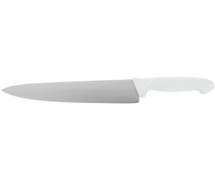 HUBERT Stainless Steel Cook's Knife with White Polypropylene Handle - 10"L Blade