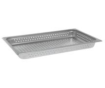 HUBERT Full Size 24 Gauge Stainless Steel Perforated Steam Table Pan - 2 1/2"D