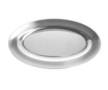 Expressly Hubert Oval Stainless Steel Serving Tray - 9"L x 6"W