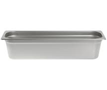 HUBERT 1/2 Size Long 22 Gauge Stainless Steel Steam Table Pan - 6"D