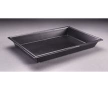 Expressly Hubert Rectangular Black Polystyrene Produce Tray With Bottom Drainage - 14"L x 10"W x 2"H