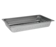 HUBERT Full Size 24 Gauge Stainless Steel Perforated Steam Table Pan - 4"D