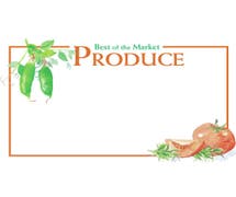 Expressly HUBERT "Best of Market Produce" Sign Cards - 11"L x 7"H