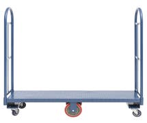 HUBERT Blue Steel Heavy-Duty Platform Truck - 60"L x 16"W x 60"H