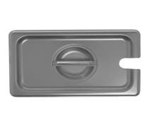HUBERT 1/4 Size 22 Gauge Stainless Steel Slotted Flat Steam Table Pan Cover
