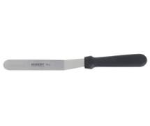 HUBERT Stainless Steel Offset Spatula with Black Polypropylene Handle - 6"L Blade