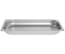 Hubert Full Size 24 Gauge Stainless Steel Shallow Steam Table Pan - 2 1/2"D