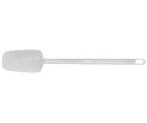 HUBERT White Vinyl Spoon Spatula with Polystyrene Handle - 16"L