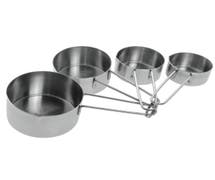 Hubert Stainless Steel Measuring Cup Set with Heavy Wire Handles