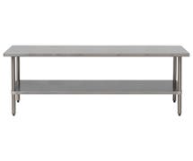 Hubert Work Table, Stainless Steel - 72"L x 24"W x 34"H