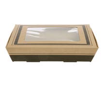 Square Kraft Catering Tray With Window Lid - 15"Sq