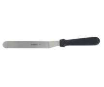 HUBERT Stainless Steel Offset Spatula with Black Polypropylene Handle - 8"L Blade