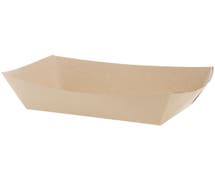 Eco Tray 5 lb Natural SBS Paperboard Food Tray - 8 1/2"L x 5 3/4"W x 2"H