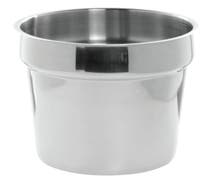 Hubert 11 qt Stainless Steel Bain Marie Inset Pan - 11 1/10"Dia x 8 2/5"H