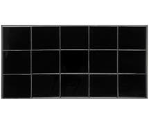 Expressly Hubert HotTiles Full Size Black Stainless Steel Tile - 21"L x 12 3/4"W