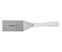 HUBERT Stainless Steel Solid Turner with White Polypropylene Handle - 4"L Blade