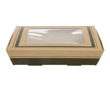 Square Kraft Catering Tray With Window Lid - 17" Sq