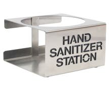 ExpresslY HUBERT Imprinted Stainless Steel Countertop Sanitizer Holder - 6 1/10"L x 6 1/4"W x 5 1/10"H