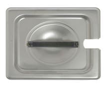 HUBERT 1/6 Size 24 Gauge Stainless Steel Slotted Steam Table Pan Cover