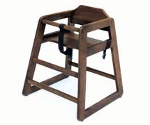 HUBERT Mahogany Wood Youth Chair - 20 1/2"L x 18 1/2"W x 29"H