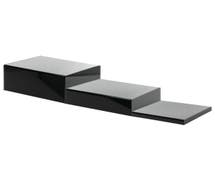 Expressly Hubert Modular Black Acrylic Riser Set - 12"L x 29 3/4"W x 1", 3", 5"H