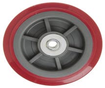 Hubert Red Polyurethane Replacement Wheel - 6"Dia