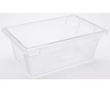 HUBERT 5 gal Clear Plastic Half Size Food Storage Box - 18"L x 12"W x 9"D