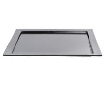 HUBERT Square Black Melamine Tray - 18"L x 18"W x 1"H