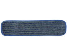 HUBERT Blue Microfiber Scrubber Wet Pad - 18"L x 5"W