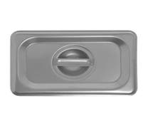 HUBERT 1/9 Size 22 Gauge Stainless Steel Solid Flat Steam Table Pan Cover