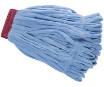HUBERT Blue Microfiber Large Looped End Mop With 5"W Headband