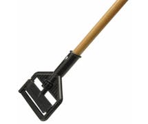 HUBERT Natural Wood Gate Style Mop Handle For 1"W Mop Head - 54"L