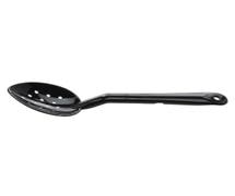 HUBERT Perforated Black Polycarbonate Serving Spoon - 11"L