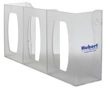 Hubert GL300-1214 Clear Plastic 3-Box Disposable Glove Dispenser - 15 3/4"L x 3 3/4"D x 10"H