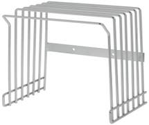 Hubert Metal Wire Wall Mount Cutting Board Rack - 9 1/2"L x 7 3/8"D x 10 1/2"H
