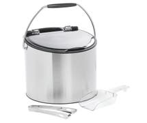 Hubert 3 L Brushed Stainless Steel Ice Bucket With Scoop And Tong