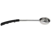 HUBERT 3 oz Stainless Steel Perforated Portion Control Server with Black Plastic Handle
