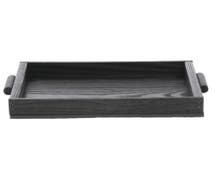 Wooden Black Tray - 15 1/2"W x 10 1/2"D x 2"H