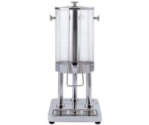 Hubert 12 L Polycarbonate and Stainless Ice Tube Beverage Dispenser