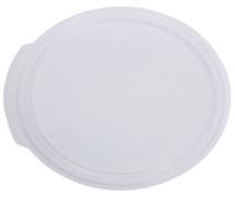 HUBERT 1 qt Translucent Plastic Round Food Container Lid - 5 3/4"Dia