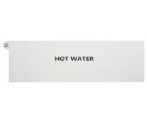 Expressly HUBERT White Repositionable Airpot Wrap With "Hot Water" Imprint - 7 1/2"H