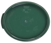HUBERT 2 and 4 qt Green Plastic Round Container Lid - 7 5/8"Dia