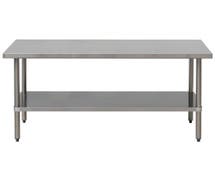 Hubert Work Table, Stainless Steel - 60"L x 30"W x 34"H