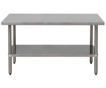 Hubert Work Table, Stainless Steel - 48"L x 30"W x 34"H